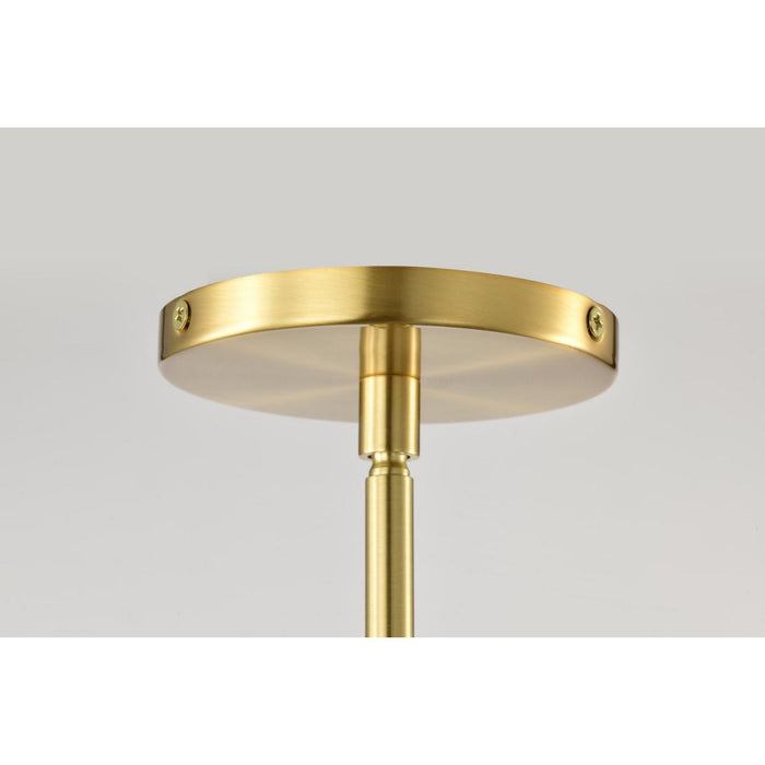 SATCO/NUVO Collins 14 Inch Flush Mount Ceramic With Gold Accents (60-8003)