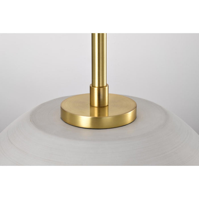 SATCO/NUVO Collins 14 Inch Flush Mount Ceramic With Gold Accents (60-8003)