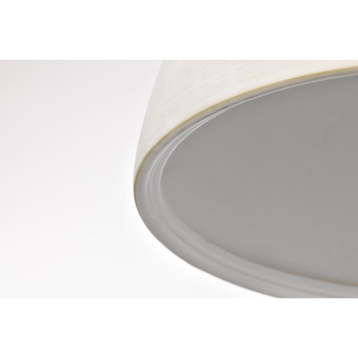 SATCO/NUVO Collins 14 Inch Flush Mount Ceramic With Gold Accents (60-8003)