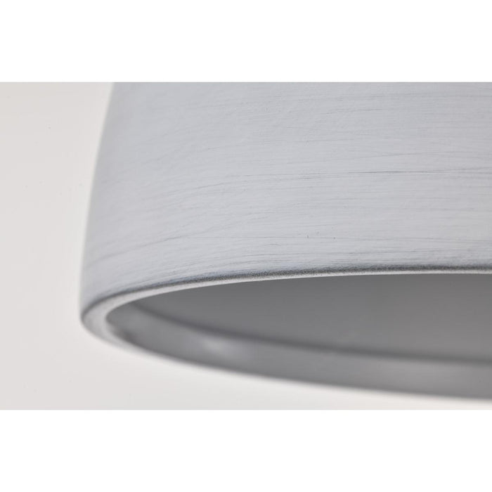 SATCO/NUVO Collins 8 Inch Flush Mount Ceramic With Silver Accents (60-8011)