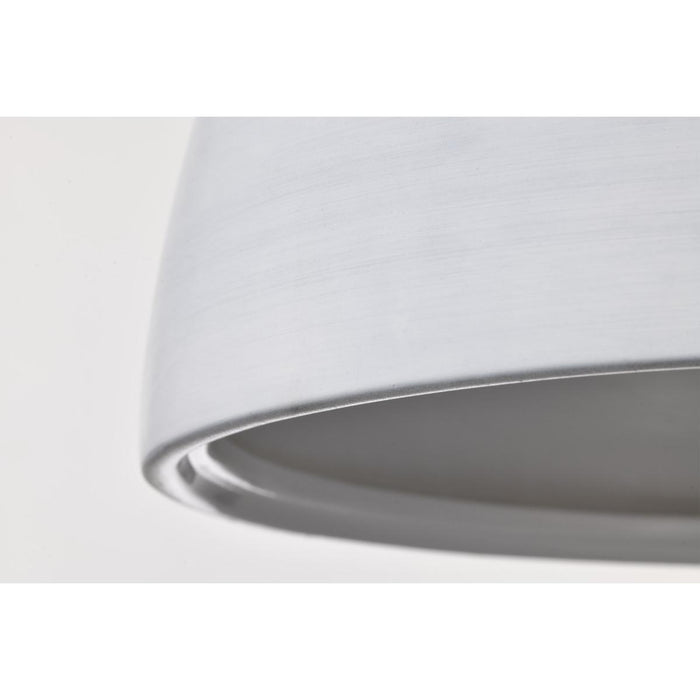 SATCO/NUVO Collins 14 Inch Flush Mount Ceramic With Silver Accents (60-8013)