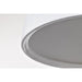 SATCO/NUVO Collins 14 Inch Flush Mount Ceramic With Silver Accents (60-8013)