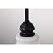 SATCO/NUVO Russel 10 Inch Mini Pendant Matte Black With Satin White Glass (60-8024)