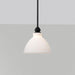 SATCO/NUVO Russel 10 Inch Mini Pendant Matte Black With Satin White Glass (60-8024)