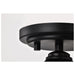 SATCO/NUVO Russel 10 Inch Semi Flush Mount Matte Black With Satin White Glass (60-8025)