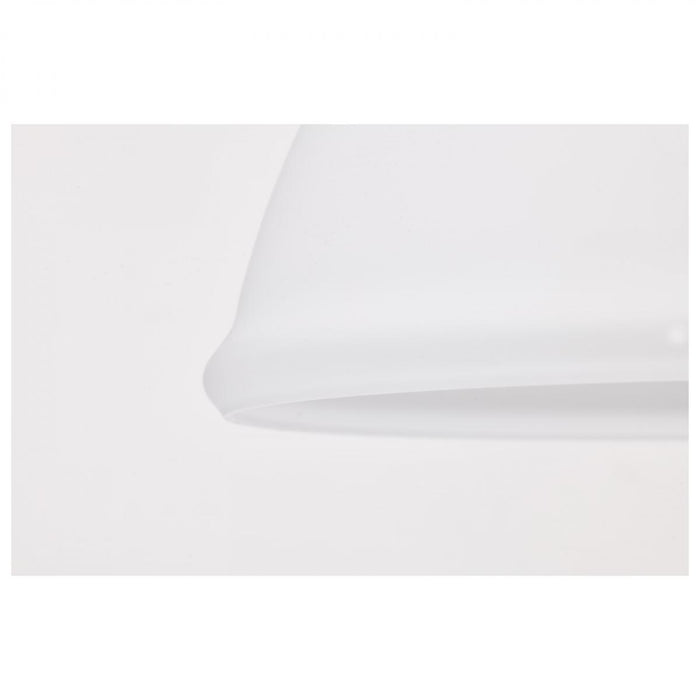 SATCO/NUVO Russel 10 Inch Semi Flush Mount Matte Black With Satin White Glass (60-8025)