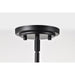 SATCO/NUVO Russel 14 Inch Pendant Matte Black With Satin White Glass (60-8026)