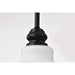 SATCO/NUVO Russel 14 Inch Pendant Matte Black With Satin White Glass (60-8026)