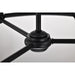 SATCO/NUVO Russel 6 Light Chandelier Matte Black With Satin White Glass (60-8027)