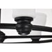 SATCO/NUVO Russel 6 Light Chandelier Matte Black With Satin White Glass (60-8027)