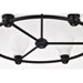 SATCO/NUVO Russel 6 Light Chandelier Matte Black With Satin White Glass (60-8027)
