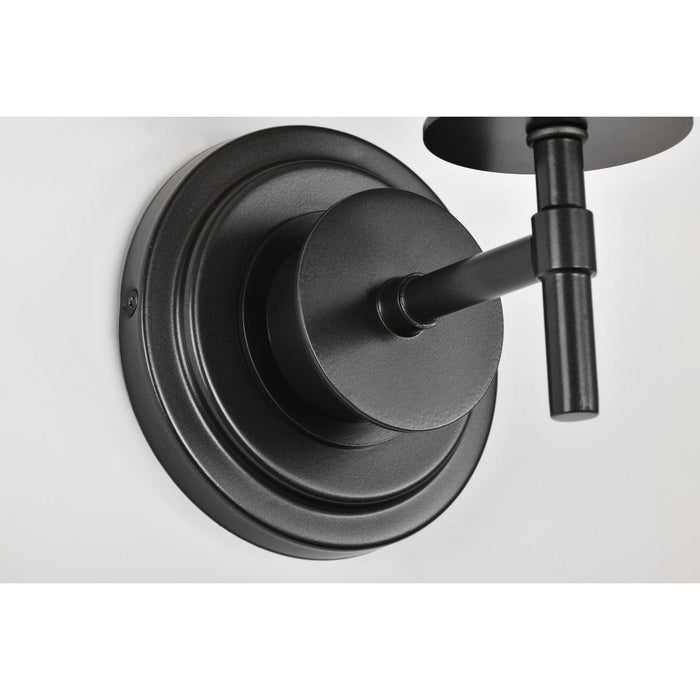 SATCO/NUVO Warren 1-Light Vanity Gun Metal With Satin White Glass (60-8031)