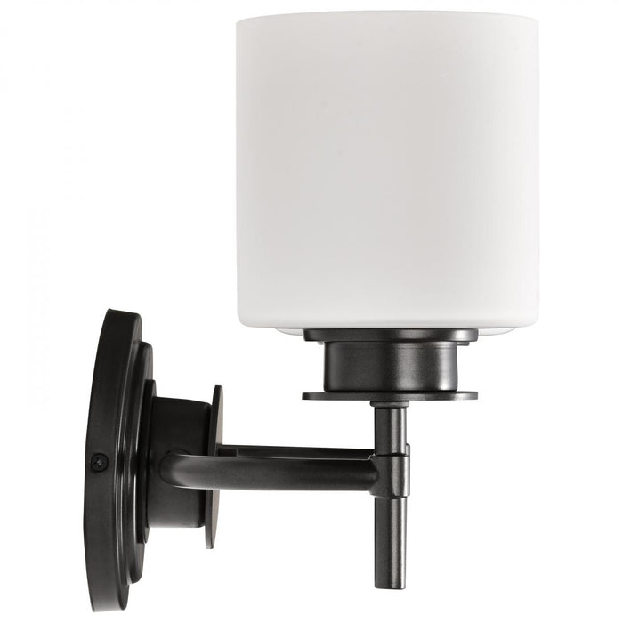 SATCO/NUVO Warren 2-Light Vanity Gun Metal With Satin White Glass (60-8032)