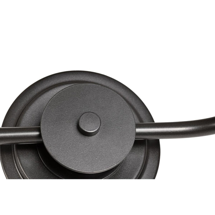 SATCO/NUVO Warren 2-Light Vanity Gun Metal With Satin White Glass (60-8032)