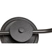 SATCO/NUVO Warren 2-Light Vanity Gun Metal With Satin White Glass (60-8032)
