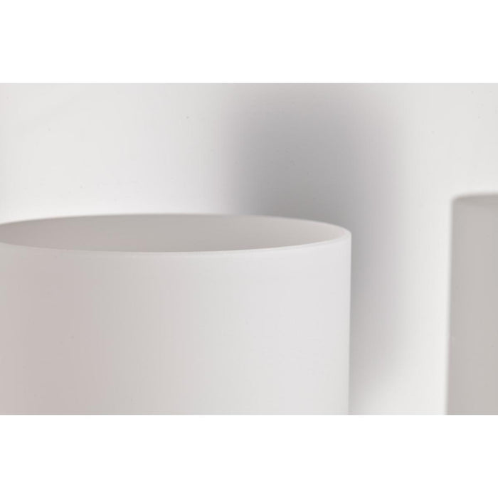 SATCO/NUVO Warren 2-Light Vanity Gun Metal With Satin White Glass (60-8032)