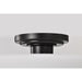 SATCO/NUVO Warren 13 Inch Semi Flush Mount Gun Metal With Satin White Glass (60-8035)
