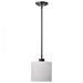SATCO/NUVO Warren 8 Inch Pendant Gun Metal With Satin White Glass (60-8036)