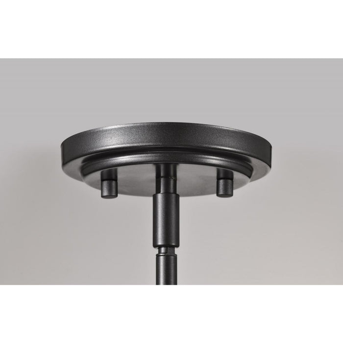 SATCO/NUVO Warren 8 Inch Pendant Gun Metal With Satin White Glass (60-8036)