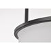 SATCO/NUVO Warren 17 Inch Pendant Gun Metal With Satin White Glass (60-8037)