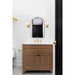 SATCO/NUVO Roselle 1-Light Vanity Natural Brass With White Glass (60-8041)