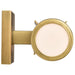 SATCO/NUVO Roselle 2-Light Vanity Natural Brass With White Glass (60-8042)