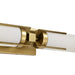 SATCO/NUVO Roselle 2-Light Vanity Natural Brass With White Glass (60-8042)