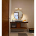 SATCO/NUVO Roselle 2-Light Vanity Natural Brass With White Glass (60-8042)