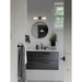 SATCO/NUVO Roselle 2-Light Vanity Matte Black With White Glass (60-8052)