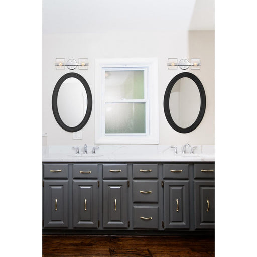 SATCO/NUVO Marlowe 2-Light Vanity Polished Nickel With Clear Glass (60-8072)