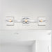 SATCO/NUVO Marlowe 3-Light Vanity Polished Nickel With Clear Glass (60-8073)