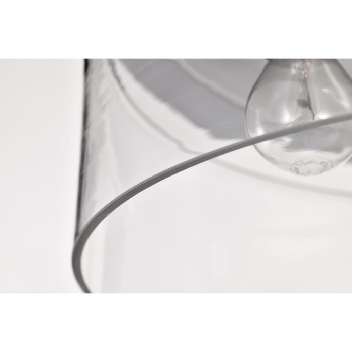 SATCO/NUVO Marlowe 15 Inch Flush Mount Polished Nickel With Clear Glass (60-8074)