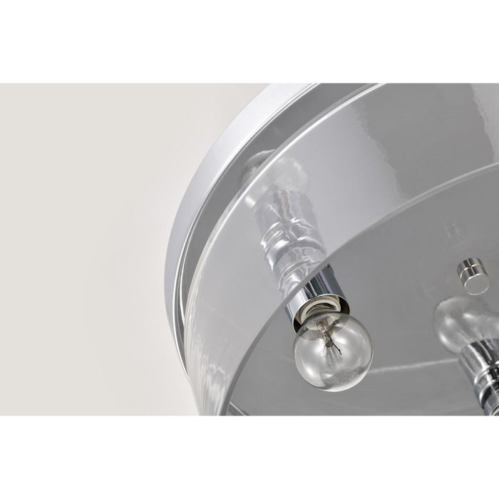 SATCO/NUVO Marlowe 15 Inch Flush Mount Polished Nickel With Clear Glass (60-8074)