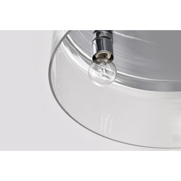 SATCO/NUVO Marlowe 15 Inch Flush Mount Polished Nickel With Clear Glass (60-8074)