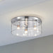 SATCO/NUVO Marlowe 15 Inch Flush Mount Polished Nickel With Clear Glass (60-8074)