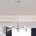 SATCO/NUVO Marlowe 28 Inch 5-Light Chandelier Polished Nickel With Clear Glass (60-8075)