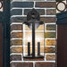 SATCO/NUVO Broadstone 2-Light Medium Wall Lantern Matte Black With Clear Seeded Glass (60-8112)