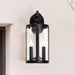 SATCO/NUVO Broadstone 2-Light Large Wall Lantern Matte Black With Clear Seeded Glass (60-8113)