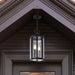 SATCO/NUVO Broadstone 2-Light Hanging Lantern Matte Black With Clear Seeded Glass (60-8115)