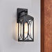 SATCO/NUVO Oaklyn 1-Light Small Wall Lantern Matte Black With Clear Glass (60-8121)