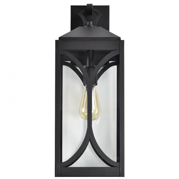 SATCO/NUVO Oaklyn 1-Light Large Wall Lantern Matte Black With Clear Glass (60-8123)