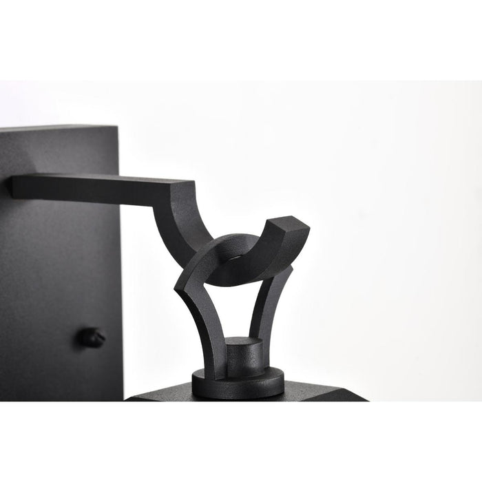 SATCO/NUVO Oaklyn 1-Light Large Wall Lantern Matte Black With Clear Glass (60-8123)