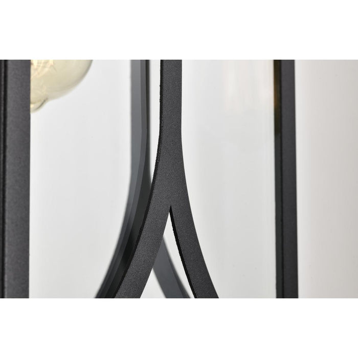 SATCO/NUVO Oaklyn 1-Light Large Wall Lantern Matte Black With Clear Glass (60-8123)