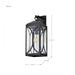 SATCO/NUVO Oaklyn 1-Light Large Wall Lantern Matte Black With Clear Glass (60-8123)