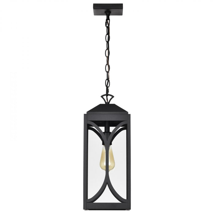 SATCO/NUVO Oaklyn 1-Light Hanging Lantern Matte Black With Clear Glass (60-8125)