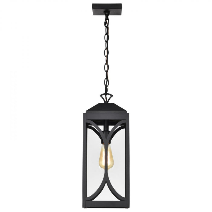 SATCO/NUVO Oaklyn 1-Light Hanging Lantern Matte Black With Clear Glass (60-8125)