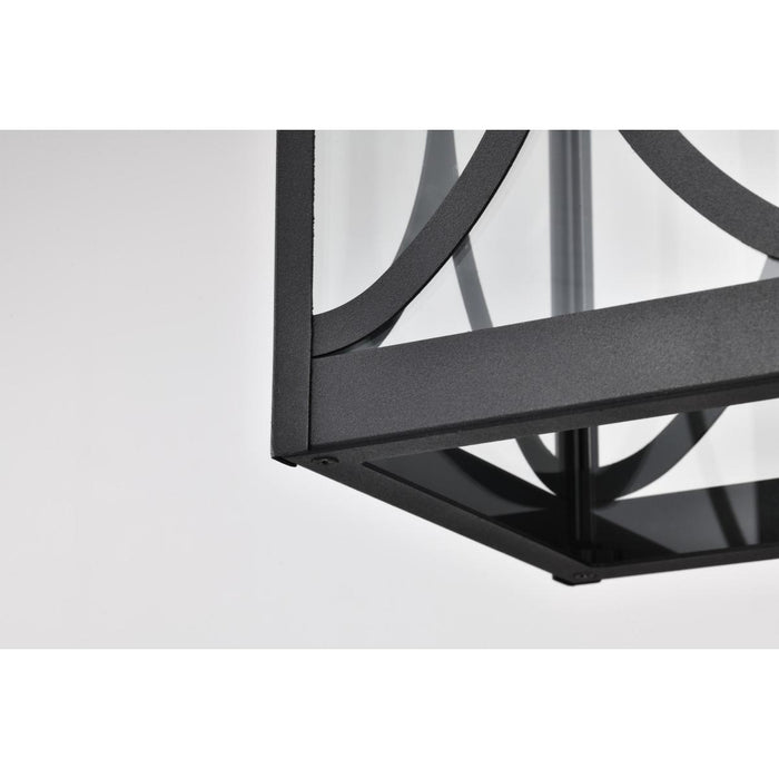 SATCO/NUVO Oaklyn 1-Light Hanging Lantern Matte Black With Clear Glass (60-8125)