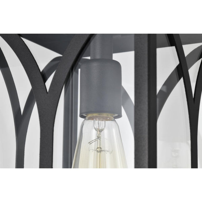 SATCO/NUVO Oaklyn 1-Light Hanging Lantern Matte Black With Clear Glass (60-8125)