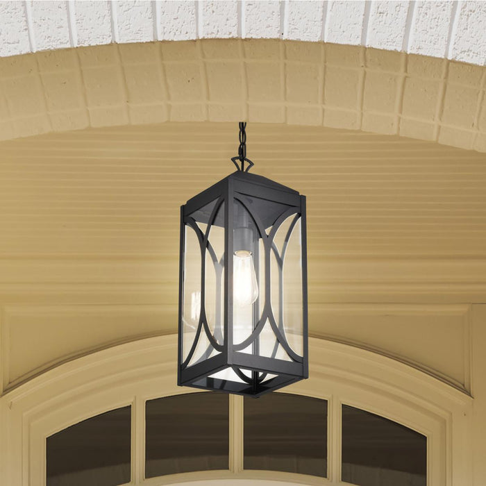 SATCO/NUVO Oaklyn 1-Light Hanging Lantern Matte Black With Clear Glass (60-8125)
