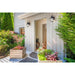 SATCO/NUVO Lawrence 1-Light Small Wall Lantern Matte Black With Clear Seeded Glass (60-8131)